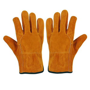 ถุงมือหนังวัวนิ่มสำหรับขับรถ ล่าสัตว์ ขับขี่ในฟาร์ม สวน งานเชื่อม งานรักษาความปลอดภัย ป้องกันภัย จากประเทศปากีสถาน ถุงมือทำงานสำหรับผู้ชาย - Product Image 2