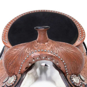 Selle de course confortable en cuir de cheval Western, arbre en bois et plastique respirant, selle d'équitation anglaise professionnelle de haute qualité - Product Image 6