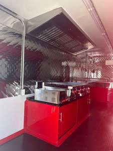 Remolque de Comida Móvil de Aluminio con 4 Ruedas, Camioneta con Freidora, Horno para Pizza, Helados y Comida Rápida - Product Image 5