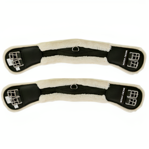 Équipement d'équitation de nouvelle mode, circonférence courte en fausse fourrure de cheval avec sangles élastiques, pointe de cheval équestre, circonférence de dressage de cheval - Product Image 5