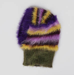 Invierno Super suave felpa peluda tejer pasamontañas tira moda cubierta completa Beanie para hombres y mujeres - Product Image 3