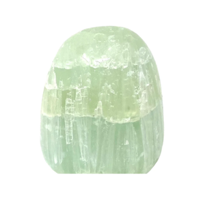 Forma libre natural de pie, calcita verde, forma libre, roca pulida, piedra de cristal, forma libre, curación de pie, mayorista de Palma natural - Product Image 4