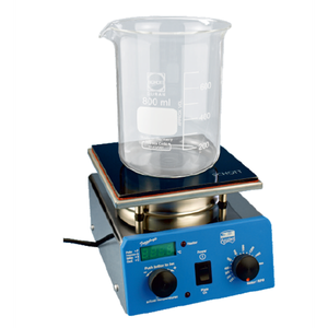 Agitatore magnetico con piastra riscaldante in CERAN®, completamente elettronico, CE - Product Image 1