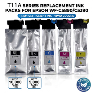 Kit <span class=keywords><strong>d</strong></span>'<span class=keywords><strong>encre</strong></span> Enlite T11A1 T11A2 T11A3 T11A4 T11B1 T11 pour Epson WorkForce Pro C5890 C5390 C5891 C5310 - Product Image 1
