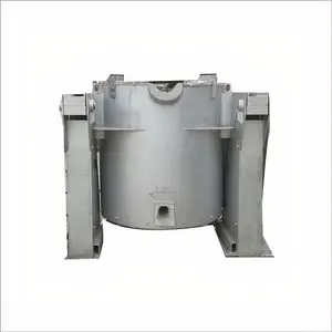 Dual Fuel Electric or Gas 500 Kgs Aluminium Die Casting Furnace Automatic Hydraulic Tilting Available at Best Price