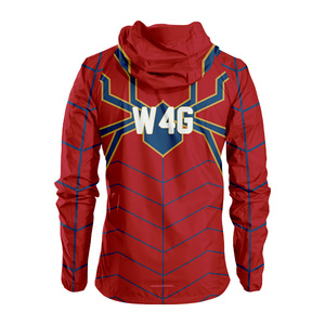 Veste coupe-vent unisexe imperméable respirante et écologique à séchage rapide avec logo sur le devant en nylon 100% léger à porter 4 jeux - Product Image 5