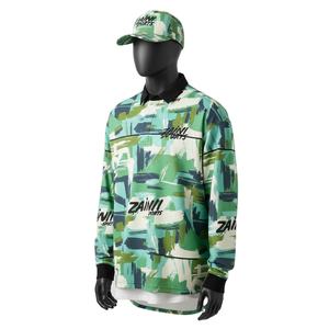 Maillot de rugby pour homme, tissu premium en polyester et élasthanne 240 GSM, imprimé vert sarcelle, sublimation, logo personnalisé, manches longues, évacuation de l'humidité - Product Image 4