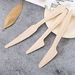 Top Seller Disposable Wooden <b>Dinner</b> Knives Various Sizes Available Wholesale From Vietnam - Product Image 6