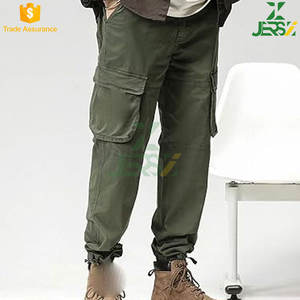 Pantalones Cargo rectos para hombre con múltiples bolsillos de invierno, cintura media, secado rápido, algodón transpirable, trabajo informal, uso diario al aire libre - Product Image 4