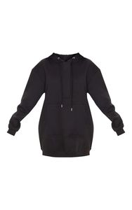 Sudadera con capucha para mujer de algodón liso 400GSM al por mayor Top largo con capucha y hombros caídos estampado personalizado - Product Image 3