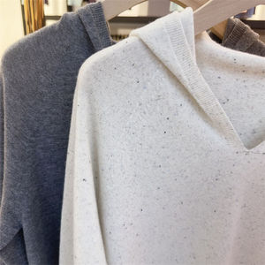 Suéter con capucha OEM para mujer Conjuntos de suéter de punto para mujer Suéter de lana Sudaderas con capucha para mujer Jerseys - Product Image 5