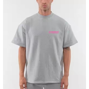 T-shirts pour hommes sur mesure OEM, grande taille, 100% coton, manches régulières, style streetwear, respirant, anti-rides, été Behram - Product Image 4