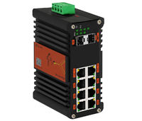 Commutateur Ethernet Gigabit industriel géré à 8 ports avec 2 emplacements SFP, gestion réseau L2 Plus, large plage de températures
