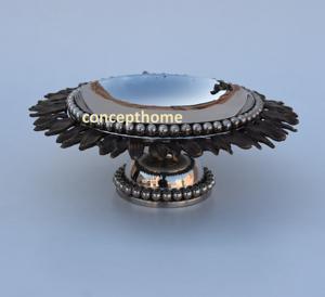 Bol à chocolat plaqué argent, nouvelle arrivée, bol à bonbons fait à la main, forme ronde, en acier inoxydable, design moderne, bol à collations et à fruits - Product Image 4