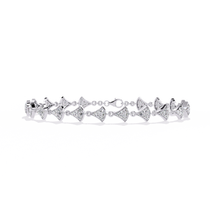 Magnifique bracelet et jonc en or 18 carats avec diamants de laboratoire - Product Image 1