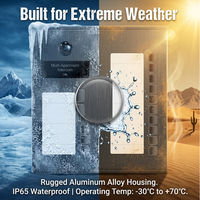 Sistema de Intercomunicación IP de 2 Hilos con Aleación de Aluminio Hiwink, Videoportero Impermeable 2K, Compatible con Tuya y Alexa, Monitor IPS de 7 Pulgadas para Viviendas