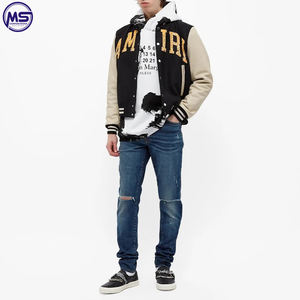 ที่กำหนดเองโลโก้ Lettermen ตัวแทนแจ็คเก็ตที่กำหนดเองทำจากวัสดุผ้าขนสัตว์ออกแบบของคุณเองน้ำหนักเบา - Product Image 3