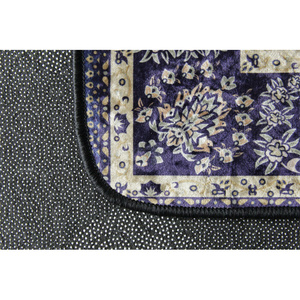 Alfombra de terciopelo de cristal de lujo, calidad hotelera, clásica, personalizada, de felpa, con medallón, para pasillo, fabricada a máquina, con base antideslizante de puntos, para boutique. - Product Image 4