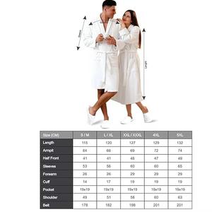 Albornoz de Seda de Bambú para Mujer, Ropa de Dormir Unisex, Bata de Baño Ligera de 100% Algodón para Spa y Hotel - Product Image 4