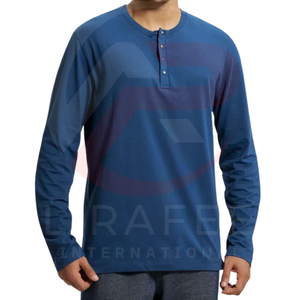 เสื้อเชิ้ตแขนยาวของผู้ชายผ้าโพลีเอสเตอร์/ผ้าฝ้ายแห้งเร็วระบายอากาศได้ดีผลิตแบบมืออาชีพ - Product Image 1