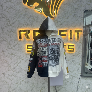 Qualité supérieure Style professionnel Meilleur fabricant Sweat à capuche zippé Imprimé fabriqué en usine Prix bon marché Sweats à capuche pour hommes Sweats à capuche pour hommes - Product Image 1