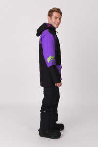 Veste parka de ski et de snowboard Polartec unisexe élégante Vêtements d'extérieur respirants avec fermeture éclair épaisse cachée et protection du cou pour adultes - Product Image 3