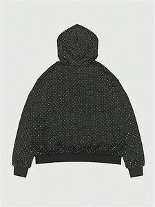 Custom Rhinestone Hoodie Personalized <b>Crystal</b> Logo Sweatshirt DIY Diamond Design Pullover Blank Y2K Streetwear Hooded <b>Top</b> - Product Image 2