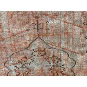 Alfombra Turca Vintage Grande de 5.3x8.1 pies (162x247 cm), Alfombra a Cuadros Naranja - Product Image 5