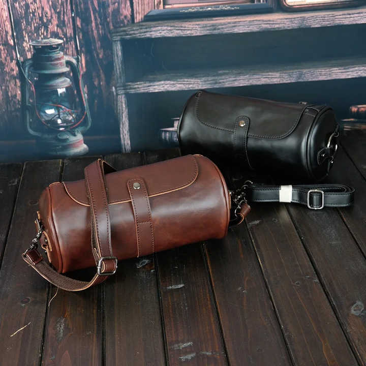 Men's Bags Genuine Leather Messenger Bag Crossbody Shoulder Bags For Male Casual Handbag Men Sling Pack For Work Business