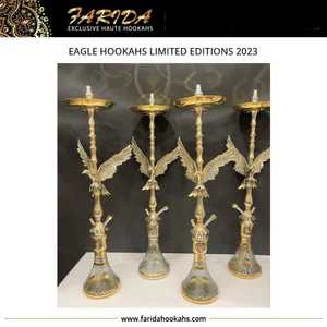 Chichas égyptiennes de luxe en gros au design unique, géantes, hautes, en laiton laqué, éditions limitées Aigle 2023 - Product Image 5