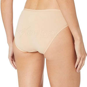 Culottes décontractées en tricot respirant pour femmes, sous-vêtements 100% coton, taille haute, ajustement confortable pour un port quotidien et un confort durable - Product Image 2