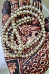 Perles de Moissanite jaune rondes de 6 mm perles à facettes de qualité AAA excellente fabrication de coupe pour bijoux Moissanite et bijoux personnalisés - Product Image 3