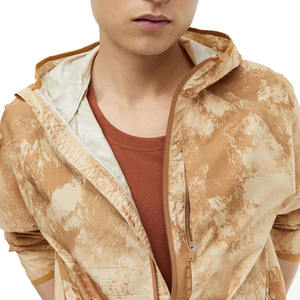 Veste coupe-vent zippée à impression numérique pour hommes de qualité supérieure à vendre avec capuche vestes d'extérieur personnalisées pour hommes - Product Image 3