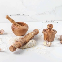 ArtisRaw Outils culinaires en bois durables et écologiques personnalisables, ustensiles de cuisine personnalisés - 3 pièces, antiadhésifs, sans danger pour les aliments