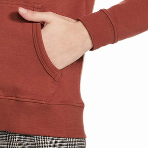 Sudadera con cremallera cómoda de moda para mujer, diseño de Color atrevido de algodón 100% para ropa informal, logotipo frontal de invierno transpirable de secado rápido - Product Image 5