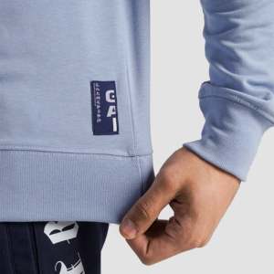 Sudadera Deportiva Zinc (Azul Cielo) 100% Algodón French Terry con Cremallera Tallas XXS XS XL 6XL para Gimnasio y Entrenamiento, Diseño Liso con Estampado de Araña - Product Image 6