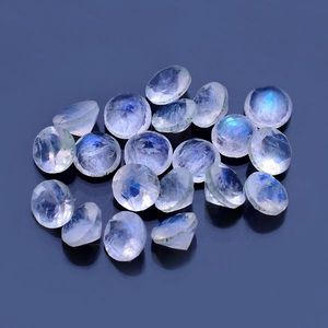 25 piezas de piedra lunar arcoíris Natural 3mm corte redondo 2mm piedra preciosa gruesa 2,55 Ct lote Iroc ventas piedra preciosa de alta calidad faceta de piedra suelta - Product Image 1