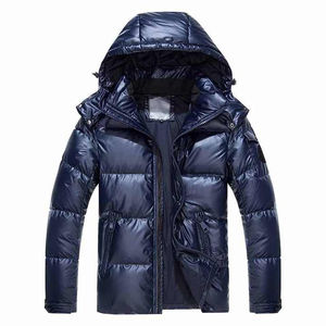Veste d'hiver unisexe matelassée imperméable coupe-vent à capuche chaude de haute qualité personnalisable devant - Product Image 1