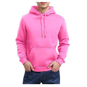 Sweat-shirt et pull à capuche pour homme en tissu tricoté, manches longues, écologique, respirant, impression de logo personnalisée avec poche - Product Image 3