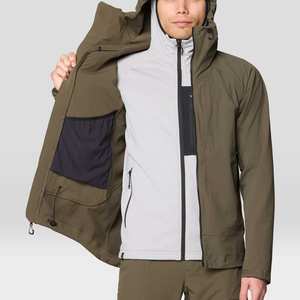 Chaqueta Softshell de Lona para Invierno, Unisex, de Moda, para Exteriores, Transpirable, Resistente al Viento, Impermeable, de Secado Rápido, para Escalada - Product Image 6