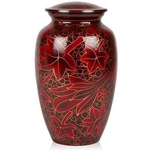 Urne funéraire en émail blanc, artisanat, urnes métalliques, prix abordable, urnes funéraires commémoratives solides faites à la main, style américain - Product Image 5