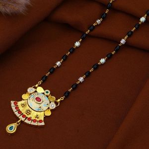 Mangalsutra Royal Meenakari Antique, Bijoux Traditionnels Indiens pour Femmes, Pendentif Élégant de Créateur, Cadeau de Mariage Tendance - Product Image 2