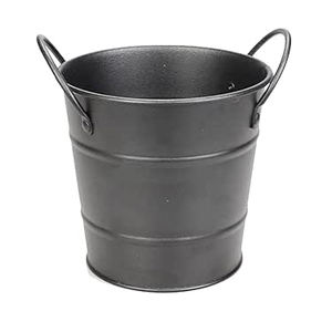 Vintage New Arrival Iron <b>Ice</b> <b>Bucket</b> Custom Size Black Finished Wine Beer Whiskey <b>Drinks</b> Beverage <b>Bucket</b> Wine Cooler Celebrations - Product Image 2