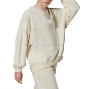 เสื้อสเวตเตอร์ขนแกะเชอร์ปาสำหรับผู้หญิงใส่ให้ความอบอุ่นในฤดูหนาวกันรอยยับเป็นมิตรต่อสิ่งแวดล้อมระบายอากาศได้โลโก้ด้านหน้า - Product Image 1