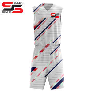 Nouvelle conception tendance, uniforme de basket-ball personnalisé de haute qualité, couleur unie, polyester, uniforme de basket-ball pour hommes - Product Image 3