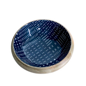 Elegante cuenco de madera con diseño moderno, sostenible y elegante para fiestas de ensaladas o frutas - Product Image 1