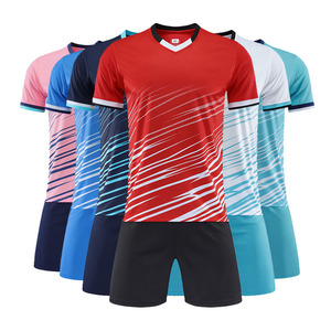 ชุดฟุตบอลสำหรับผู้ชายเสื้อเจอร์ซีย์ฟุตบอลเสื้อเจอร์ซีย์ผ้าโพลีตาข่ายแบบซับลิเมชัน100% - Product Image 1