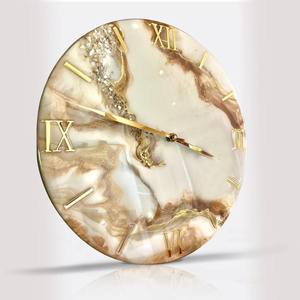 Horloge murale en résine de haute qualité avec mouvement à quartz et affichage à aiguilles, logo personnalisé, décoration de salon, décoration de la maison - Product Image 3