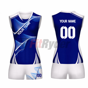 Ensembles de vêtements de volley-ball respirants à séchage rapide Short en jersey imprimé par sublimation à manches courtes avec logo personnalisé Short en jersey réactif - Product Image 1