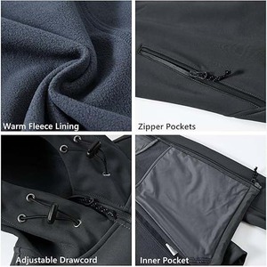 Sports de plein air Escalade Camping Haute Qualité Softshell Hommes Polaire Veste Soft Shell Veste D'hiver coupe-vent Vestes Pour homme - Product Image 5